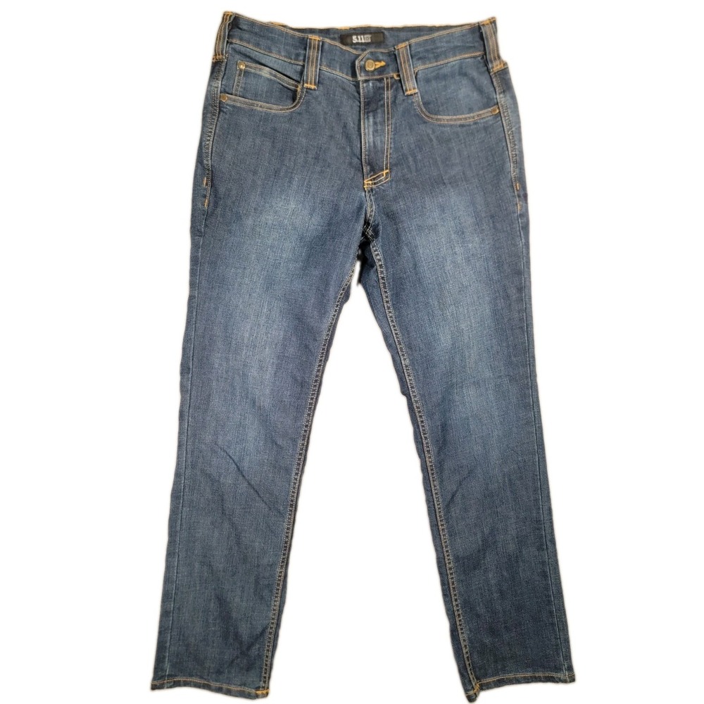 5.11 Tactical Defender Flex Jeans Mens 30x30 Denim Straight Leg EDC Mag Pocket